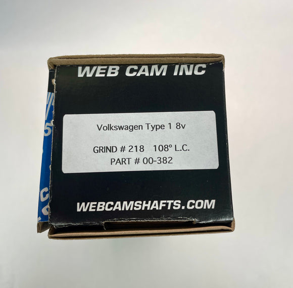 Web Cam 218 camshaft